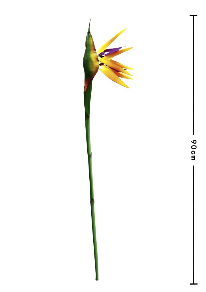 Flor artificial de ave del paraíso para decoración del hogar