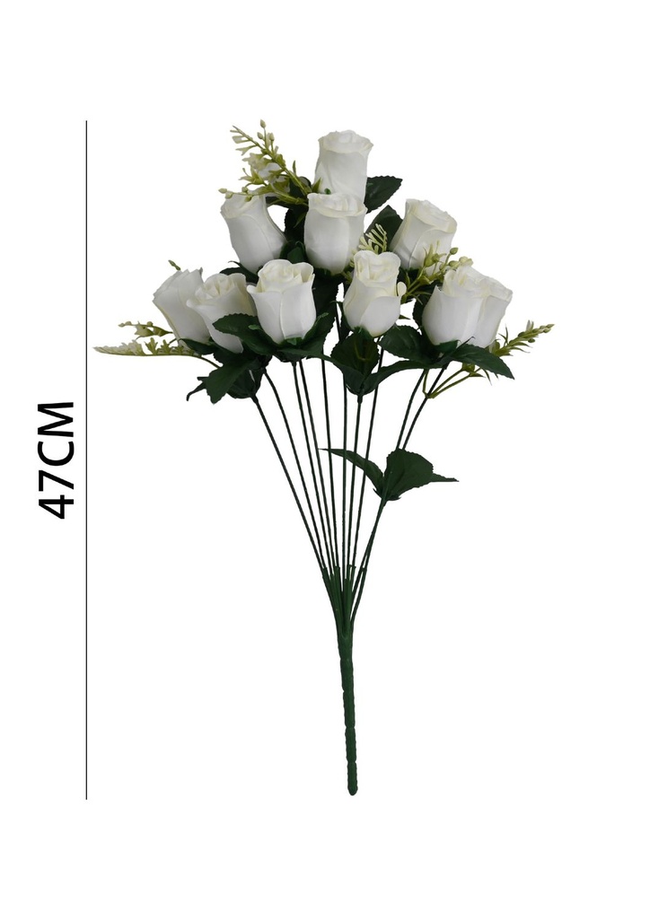 Flores artificiales 10 cabezas para decoración de tumbas