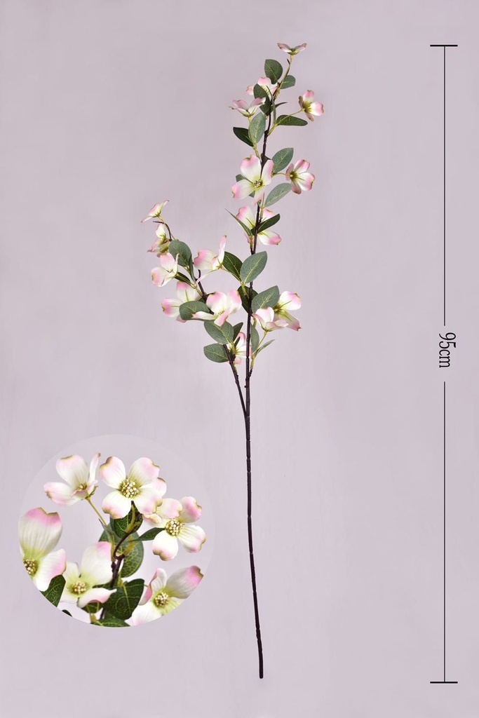 Vara decorativa flor de cerezo 95cm artificial