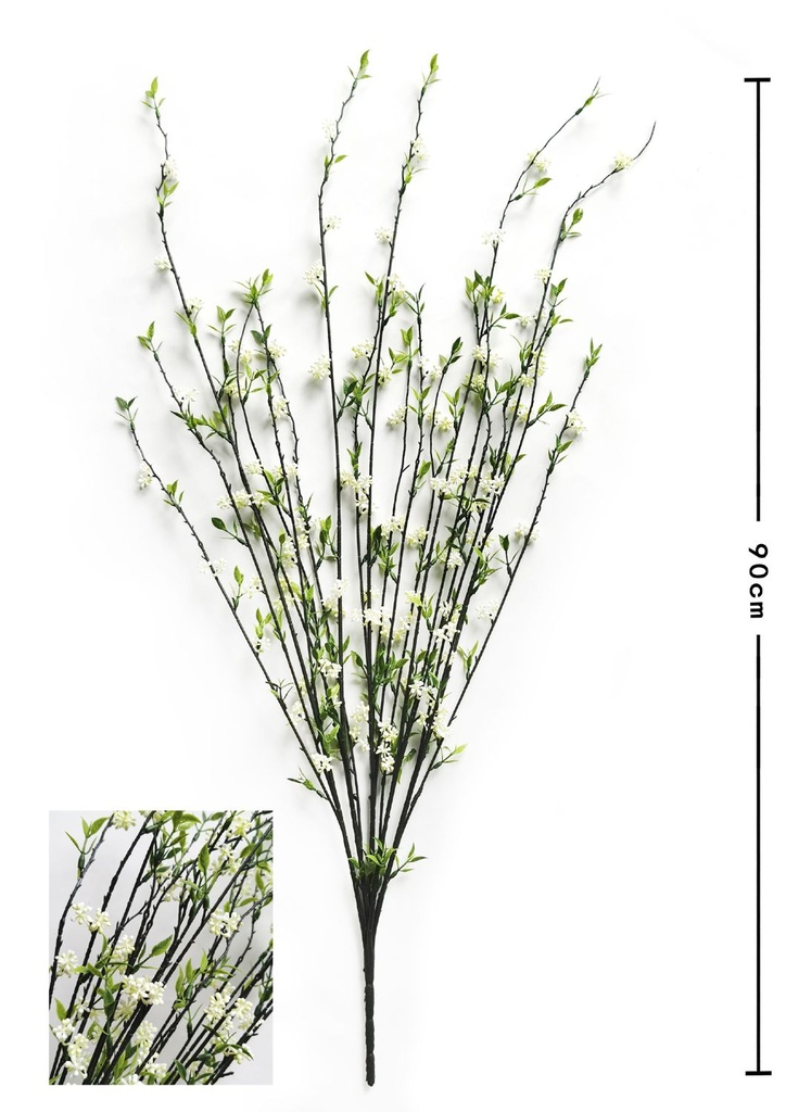 Vara decorativa flor artificial para decoración del hogar