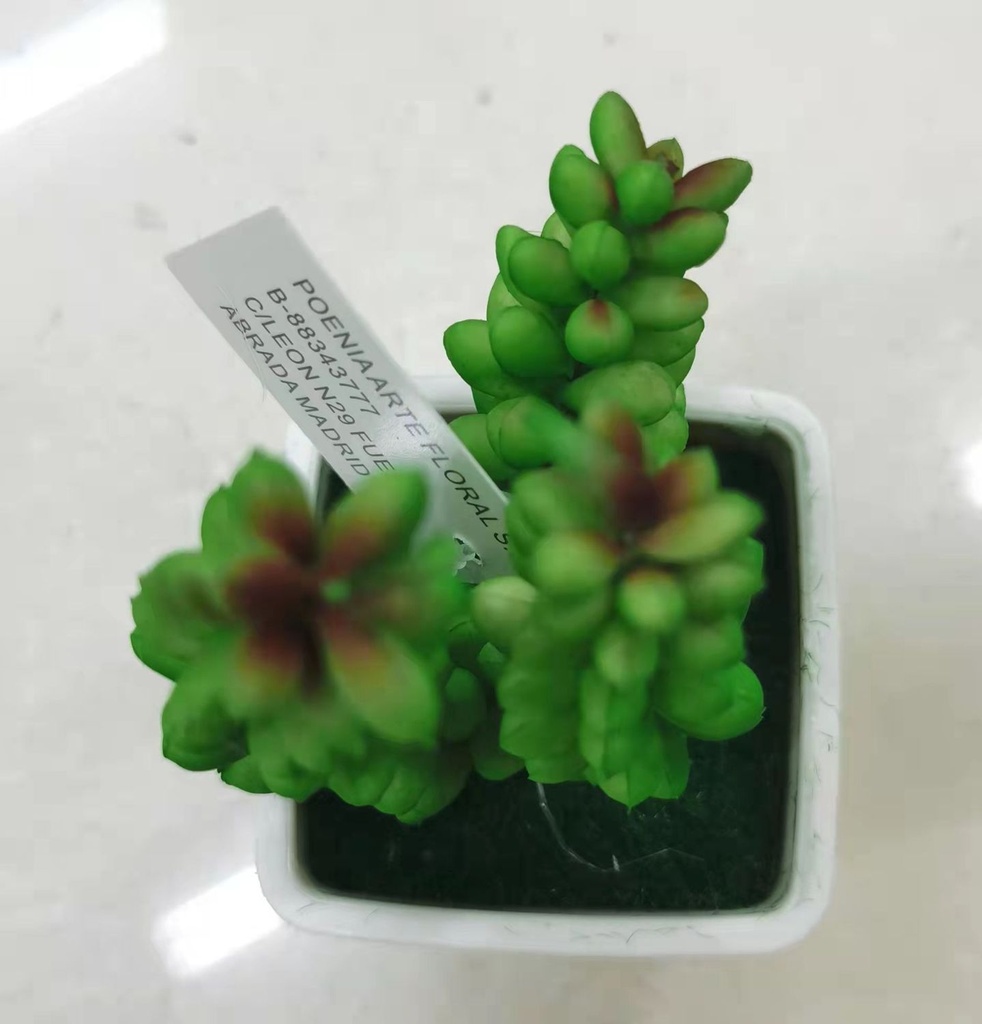 Maceta suculenta de flores artificiales - Plantas decorativas