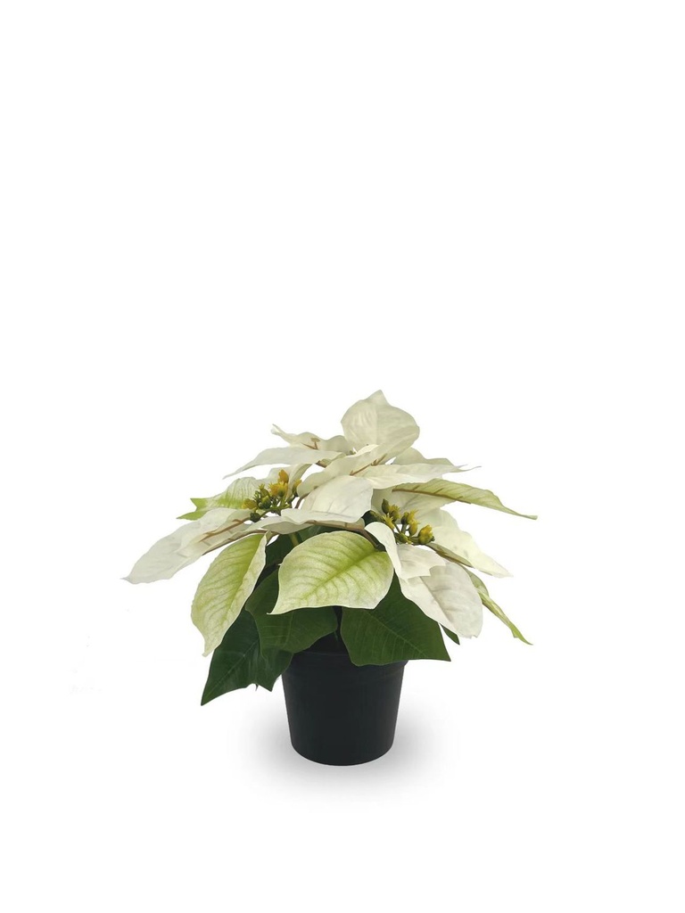 Maceta de 3 cabezas de flores artificiales 25 cm - Uso decorativo