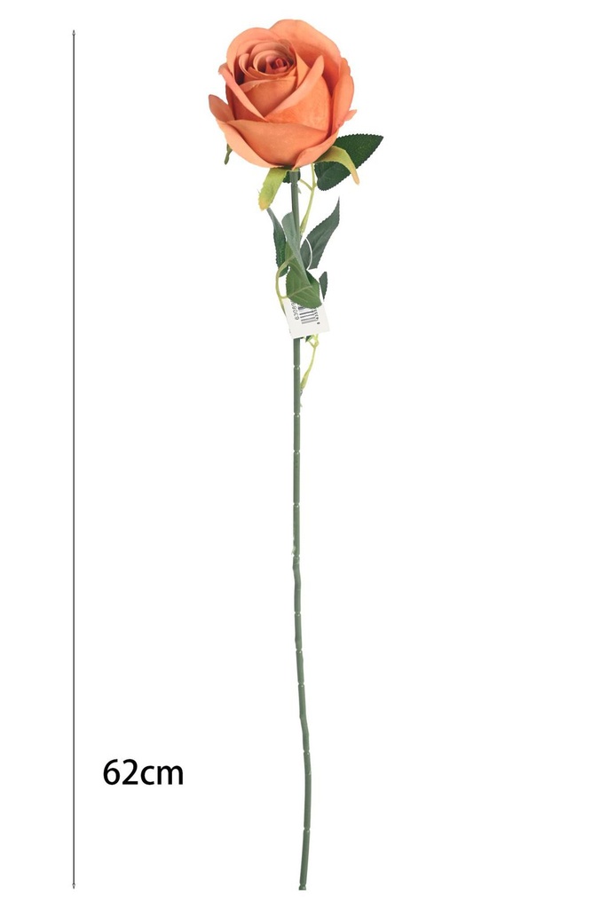 Vara de decoración con rosa grande - Flores artificiales
