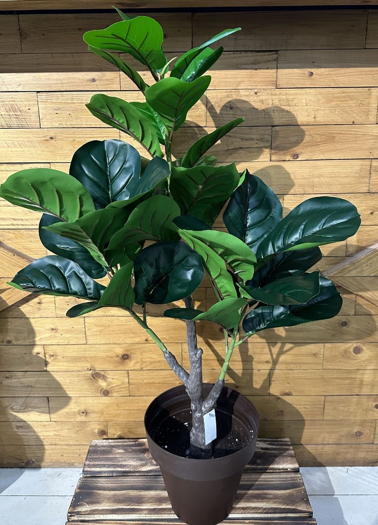 Planta artificial con maceta 3 ramas 75cm para decoración