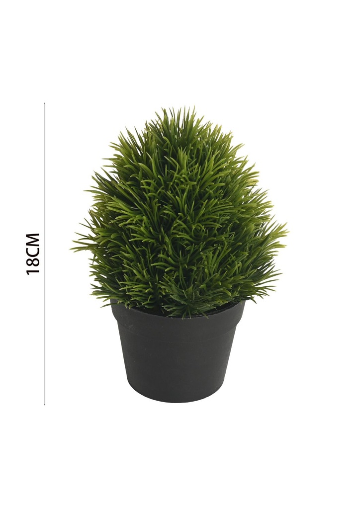 Planta con césped artificial 18cm - Decoración con plantas