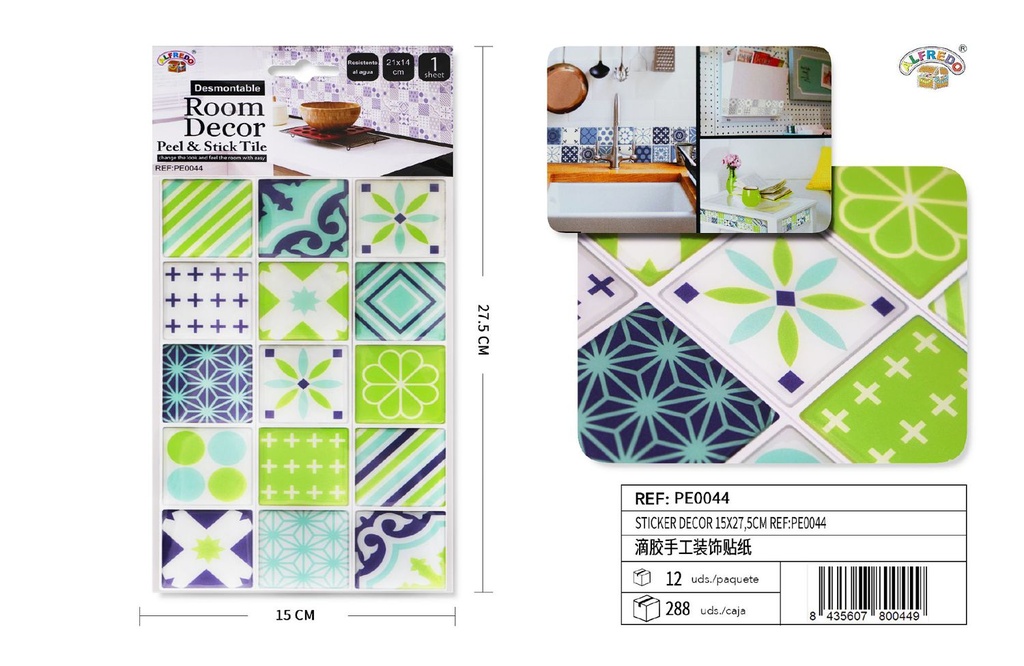 Stickers decorativos 14x27.5cm - Decoración para el hogar