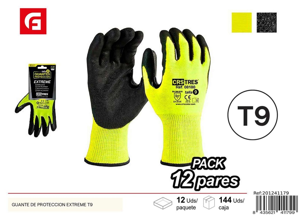  Guante de protección Extreme T9 - Herramientas de ferretería