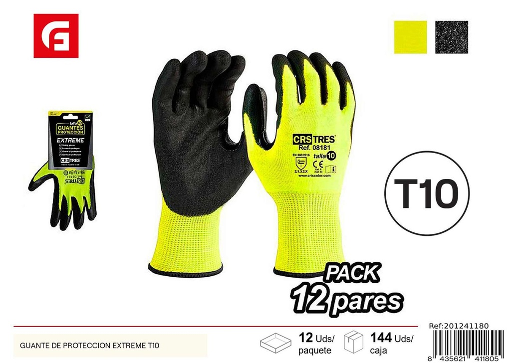 Guante de protección extreme T10 - Herramientas de ferretería