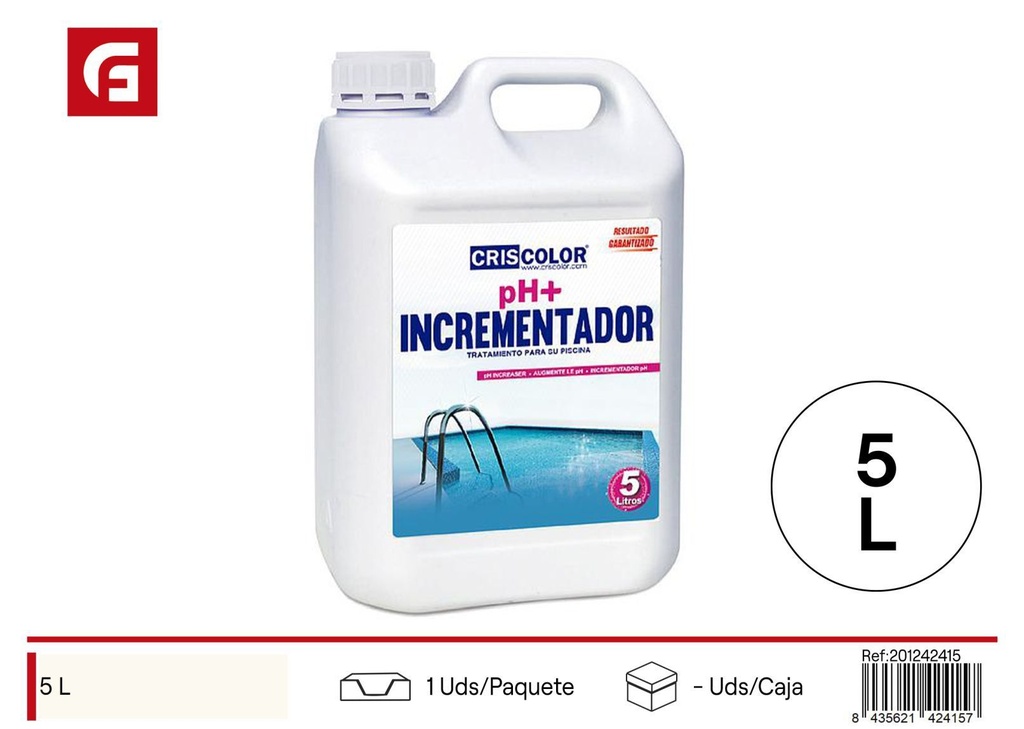 Incrementador de PH 5lts para piscinas
