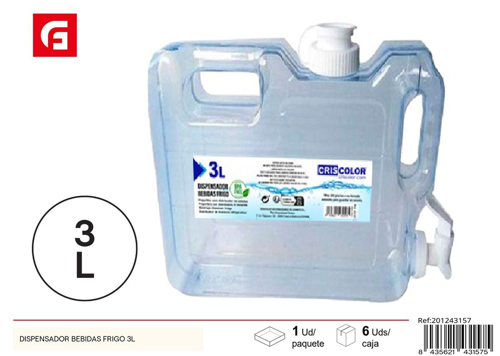 Dispensador de bebidas Frigo 3 L - Artículos de cocina