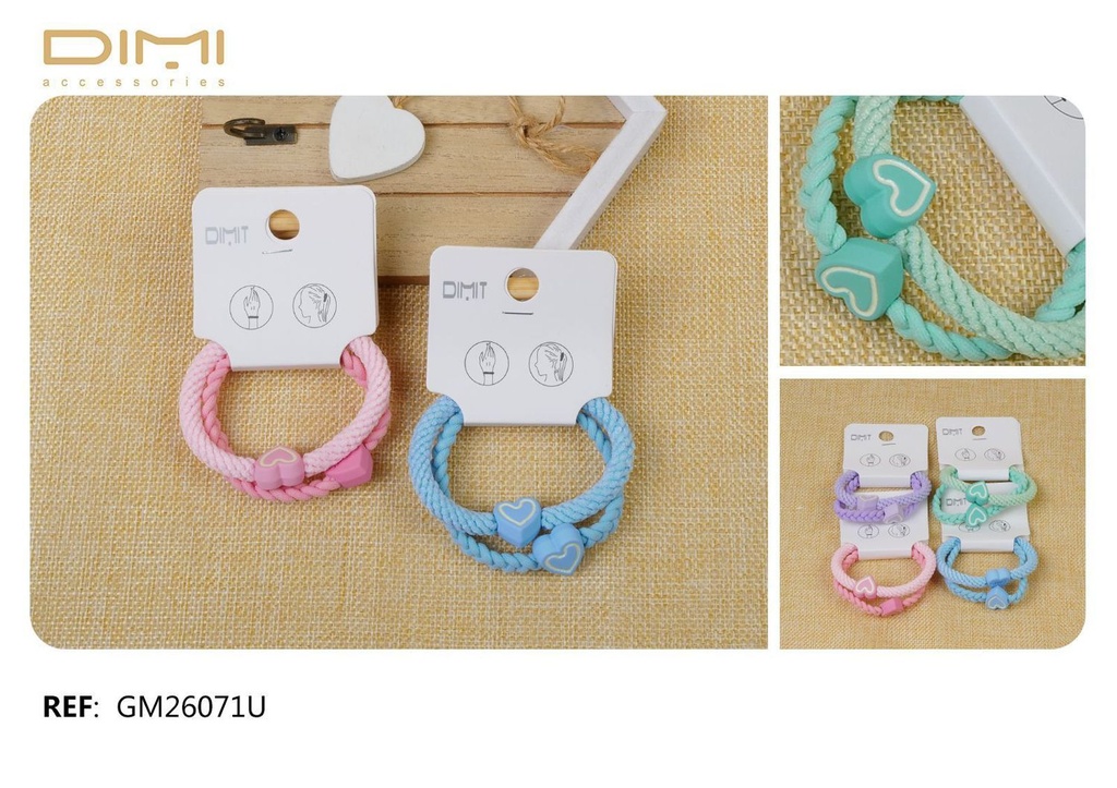 Pack de gomas 12/U GM26071U - Accesorios de pelo - Gomas modernas