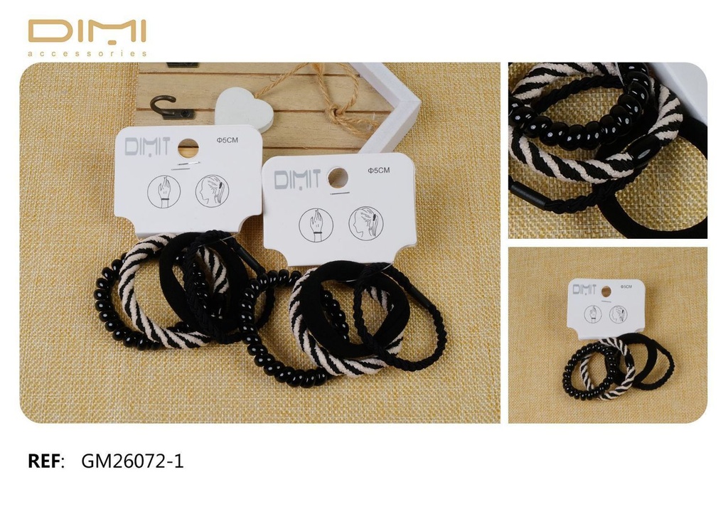 Pack gomas 12/U - Accesorios para el cabello