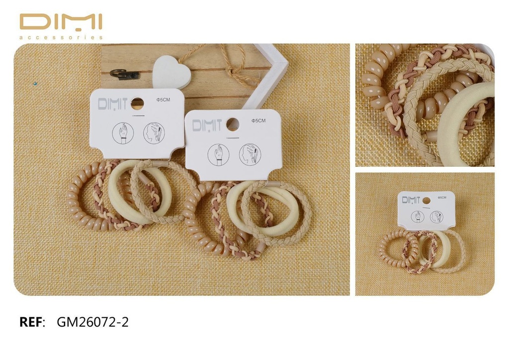 Pack gomas 12/U - Accesorios para el cabello