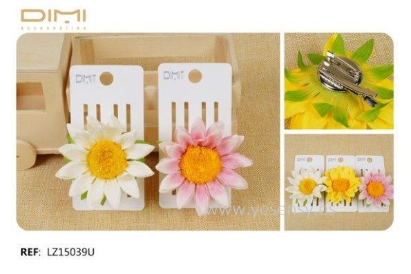 Flor pinza/broche 12/U LZ15039U - Accesorios de cabello y broches