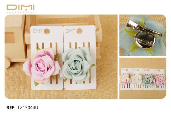 Flor con pinza/brocha - 12 unidades (LZ15045U)