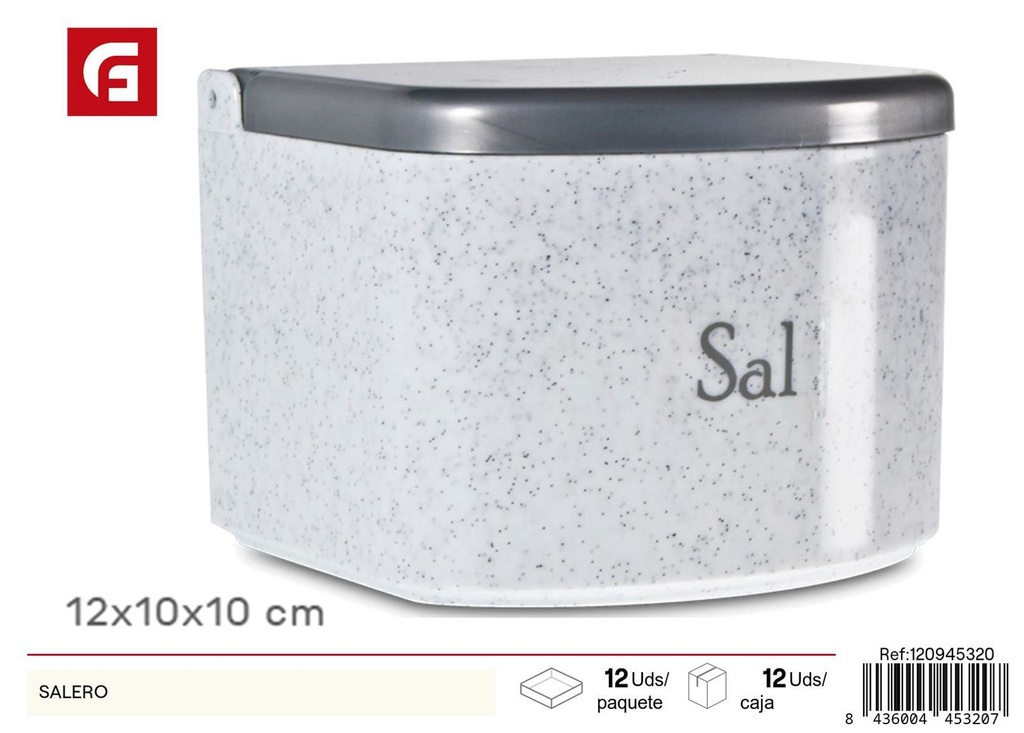 Salero plástico 12*10*10 cm - Accesorios para la cocina