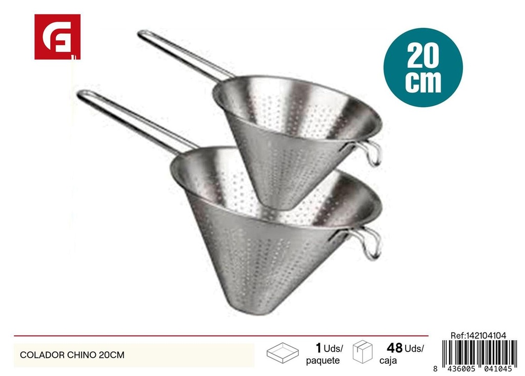 Colador chino 20cm para cocina