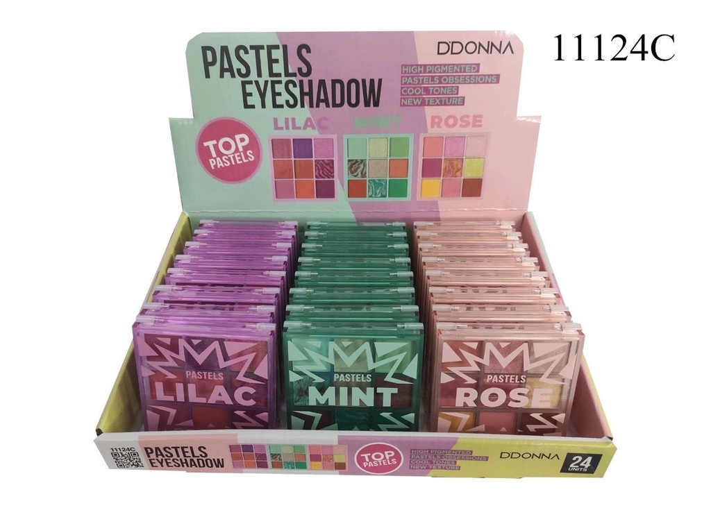 Sombra de ojos pasteles 24/u 11124C DN para maquillaje