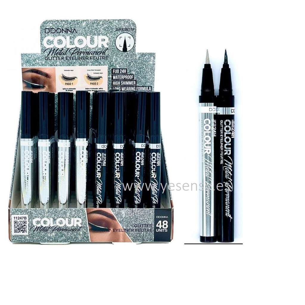 Eyeliner permanente con glitter 48/u