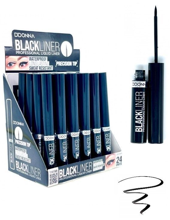 Eyeliner negro profesional 24/u 11419A