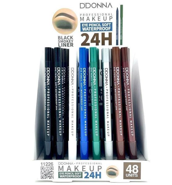 Lápiz de ojos waterproof 24h 48/u DD para maquillaje