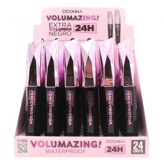 Máscara de pestañas Volumazing waterproof 24/u 11305 para maquillaje