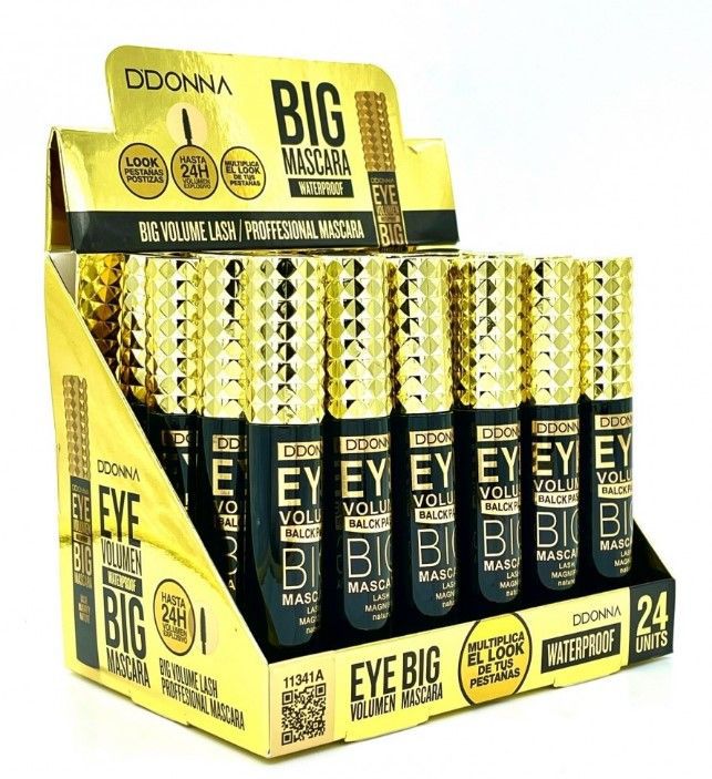 Máscara de pestañas Big Eye Volume Waterproof 24/u 11341A DD