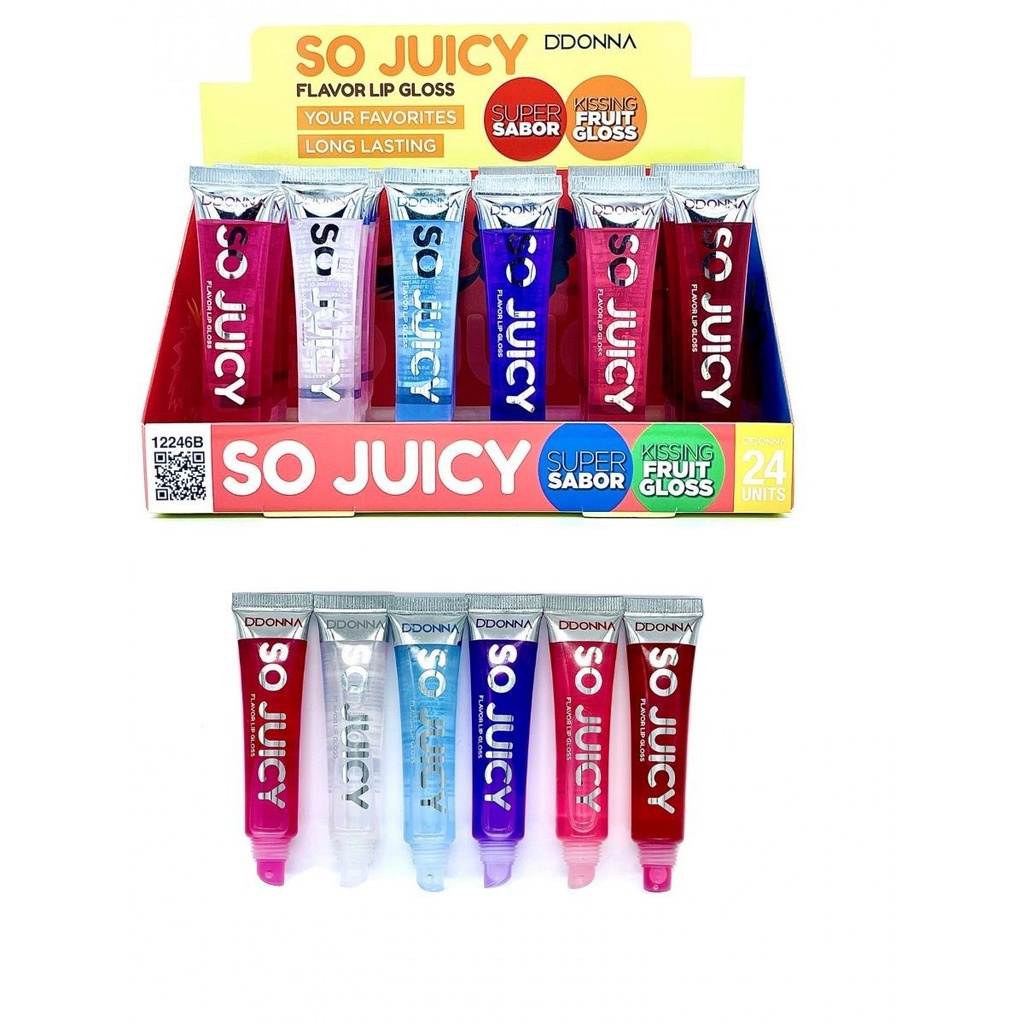 Lip gloss So Juicy 24 unidades - Cosméticos y brillo labial