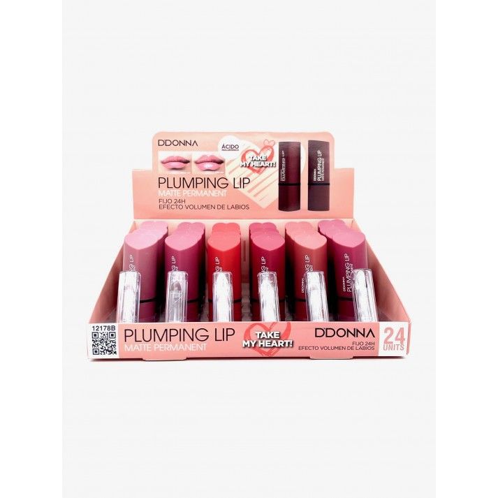 Barra de labios plumping DDona 24/u para maquillaje