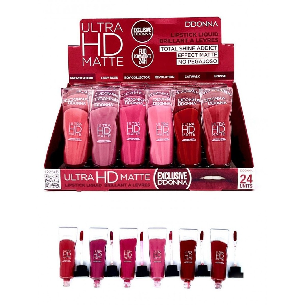 Labial líquido ultra HD mate 24/u Ddonna