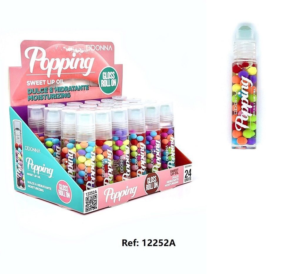 Lip oil popping sweet 24 unidades para maquillaje