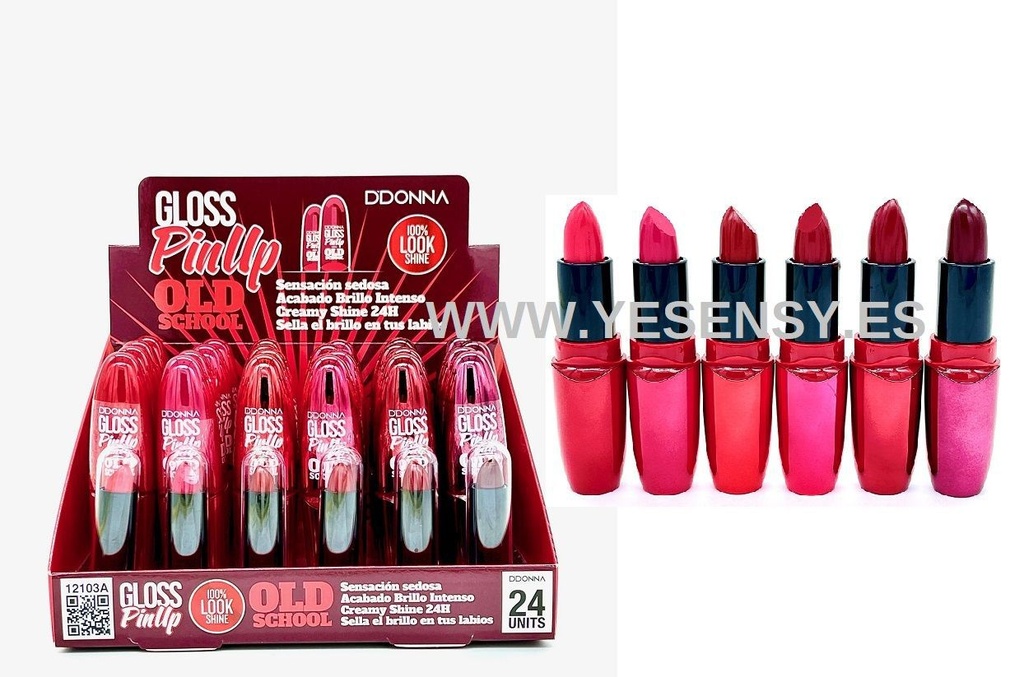 Lápiz labial gloss Pin Up 24/u DDONNA