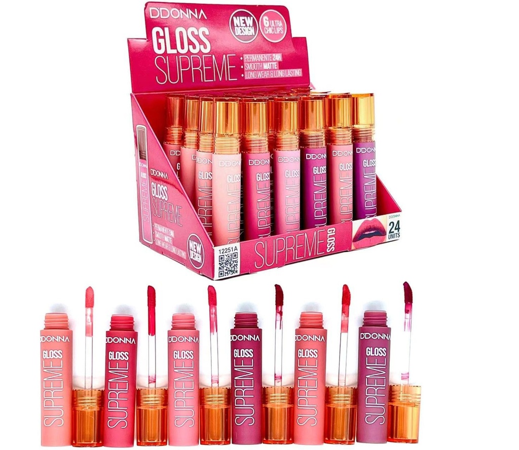 Gloss Supreme 24/u 12251A DD para brillo labial Ddonna