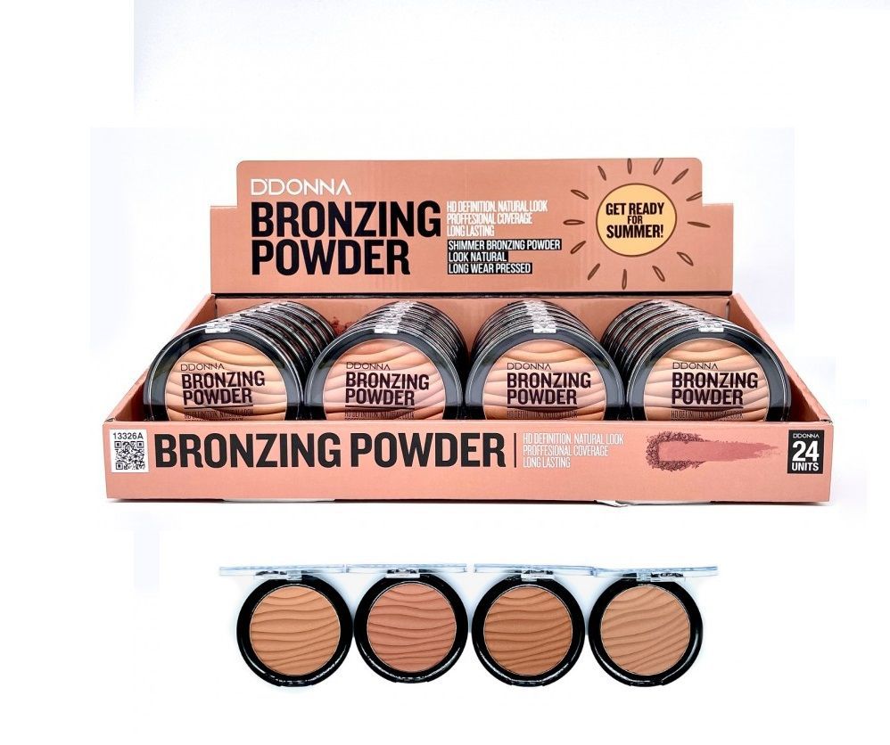 Polvo bronceador 24/u 13326A DD para maquillaje y contorno