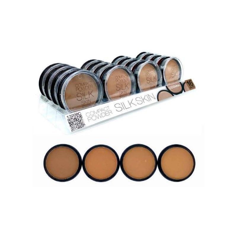 Polvo compacto Silk Skin 16/u 13208C, maquillaje facial