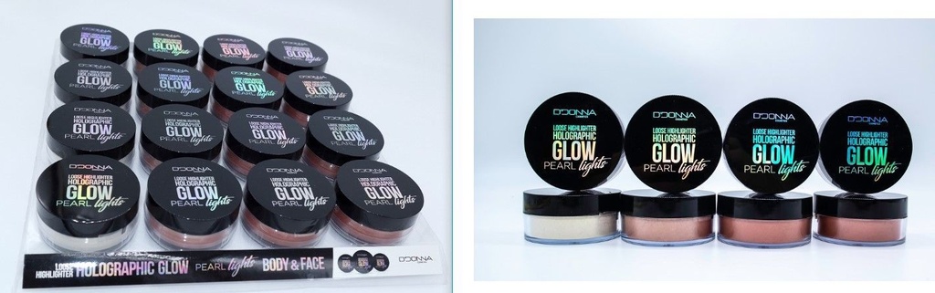 Iluminador Highlig.Hol.Glow.Pearl Lights 16/u 13221A DD para maquillaje