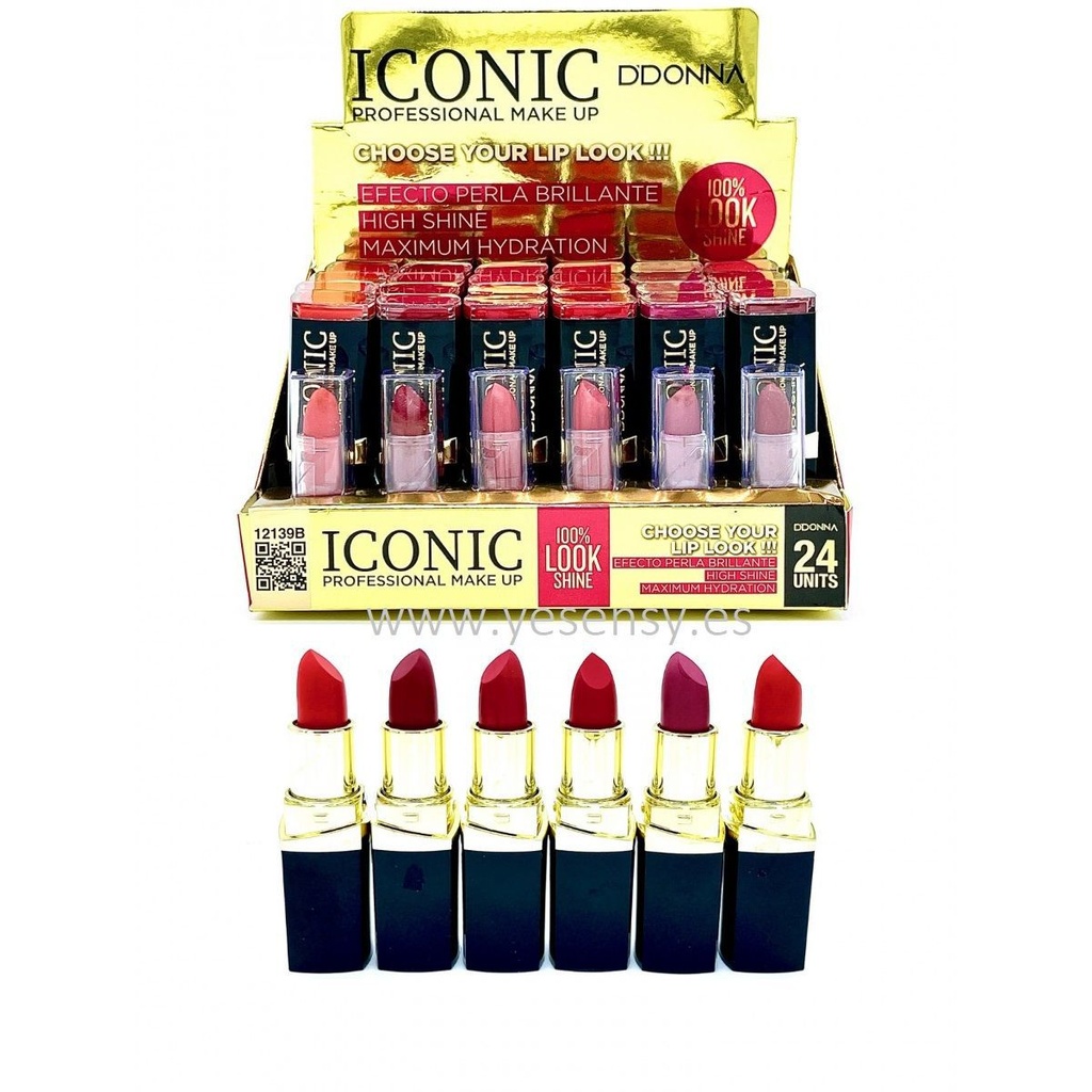 Lipstick Iconic Ddonna 24/u 12139B barra de labios