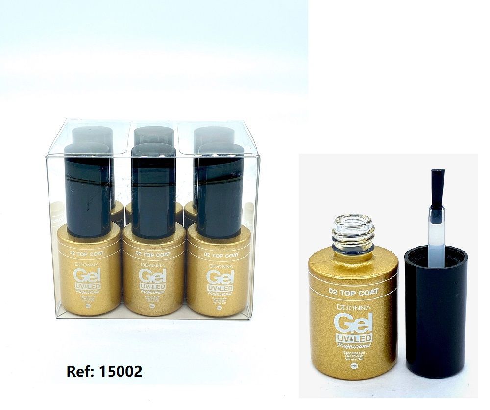 Esmalte gel UV/LED Top Coat 6 unidades