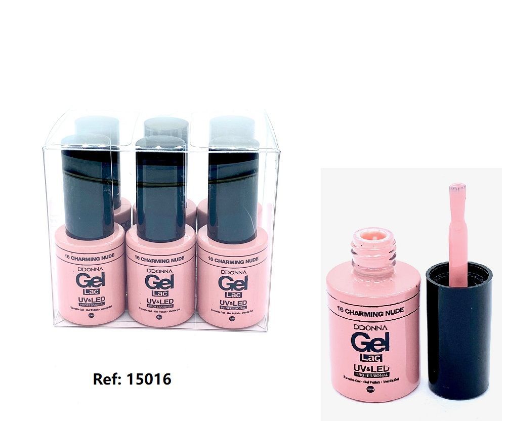 Esmalte de uñas gel UV/LED N16 pack 6 unidades