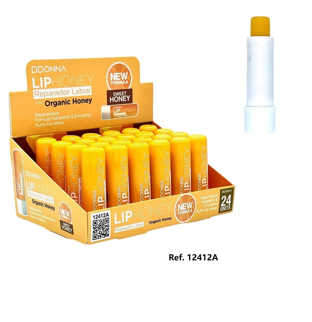 Reparador labial Lip Honey 24/u modelo 12412A para cuidado de labios