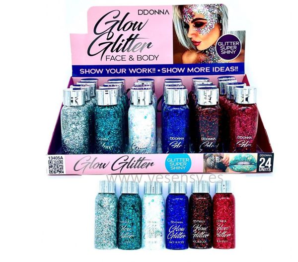 Brillo glitter para uñas 24/u