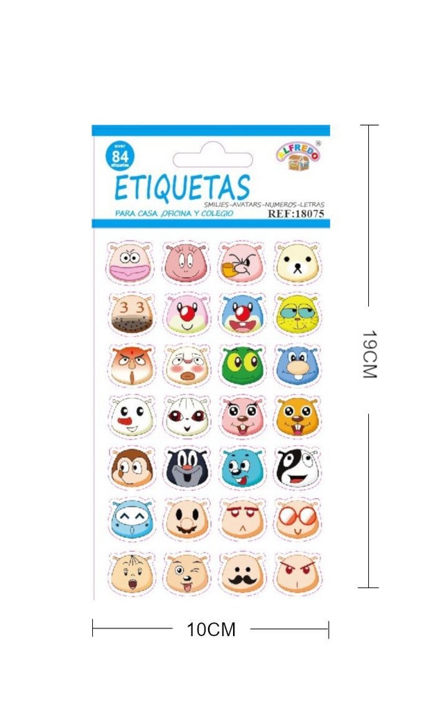 Stickers infantiles 10x19cm para decoración