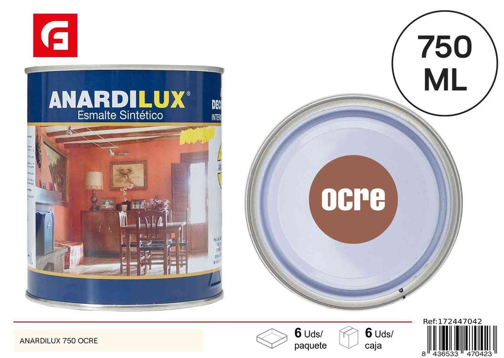Pintura Anardilux 750 ocre - Pinturas acrílicas