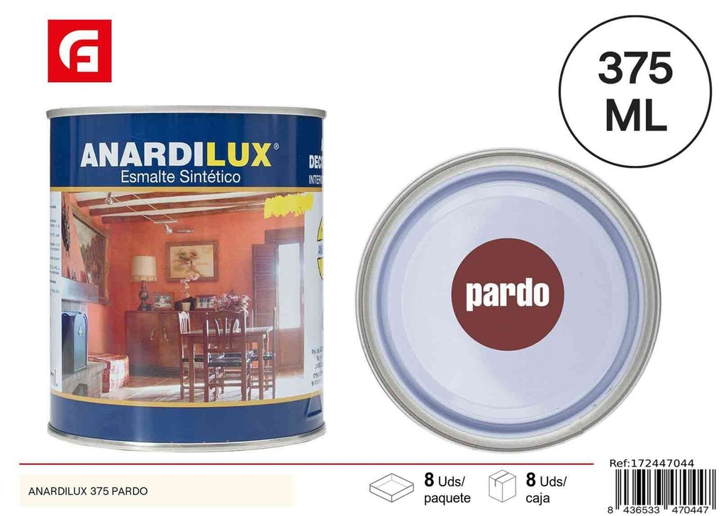 Pintura anardilux 375 pardo para bricolaje y decoración