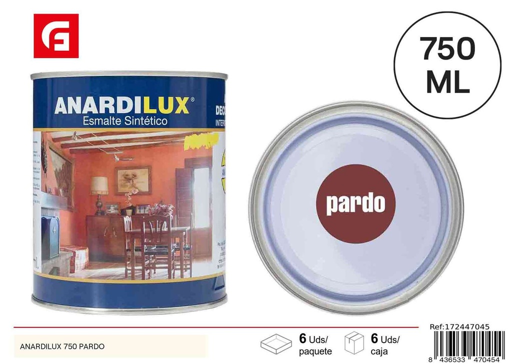 Pintura Anardilux 750ml marrón para ferretería