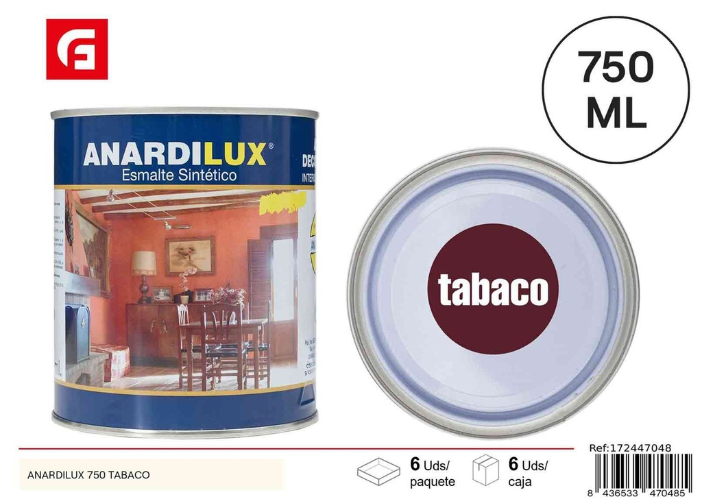 Pintura Anardilux 750 tabaco para bricolaje