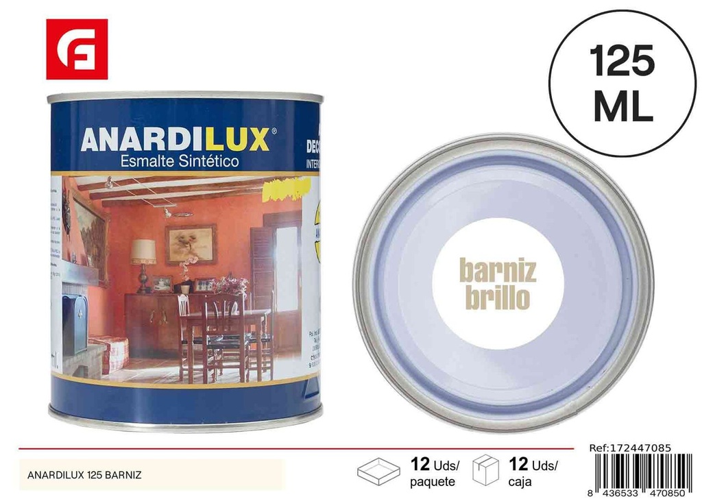 Barniz Anardilux 125 para protección de superficies