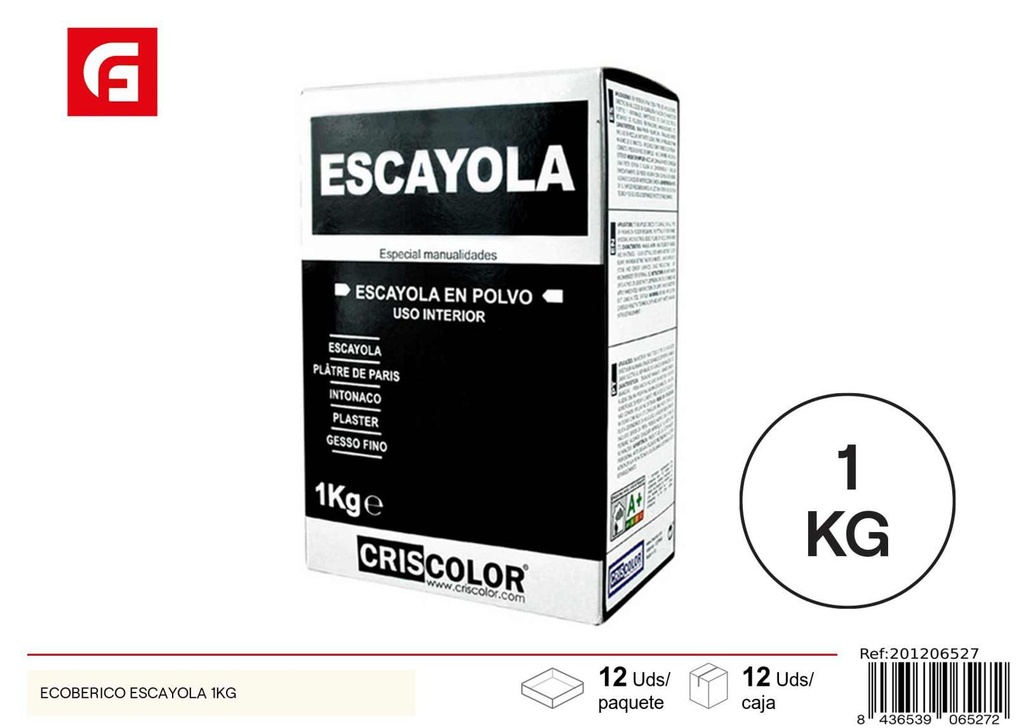 Escayola Ecoberico 1kg para construcción