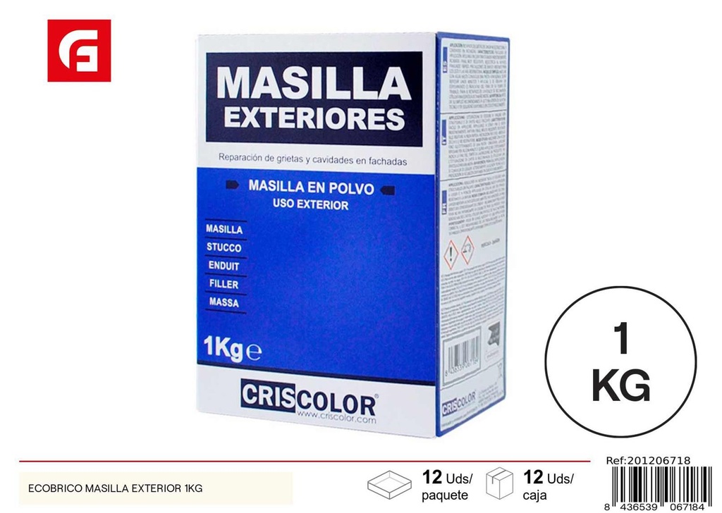 Masilla exterior Ecobrico 1kg