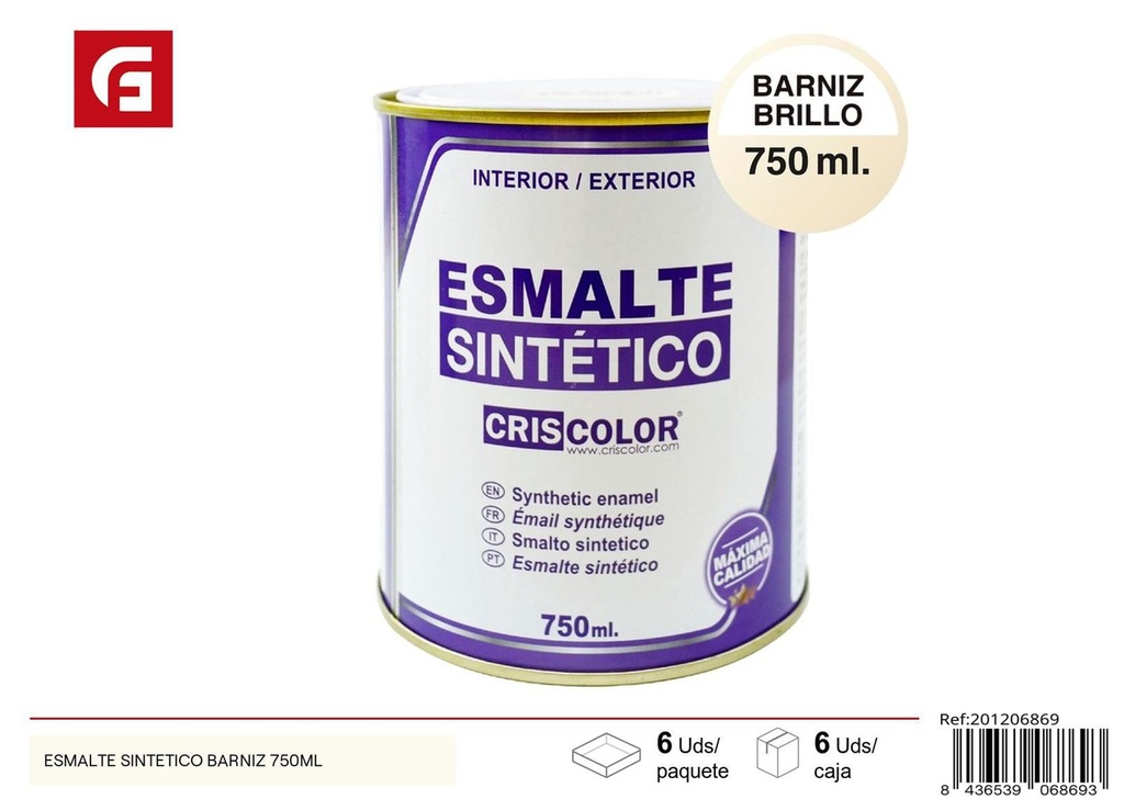 Esmalte sintético barniz 750ml